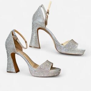 New Disco rhinestone platform heels